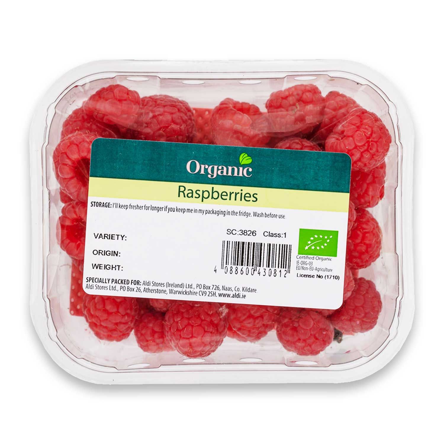 Raspberries 125g Organic